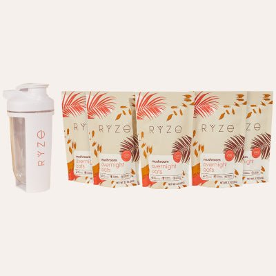 RYZE Mushroom Overnight Oats Starter Pack